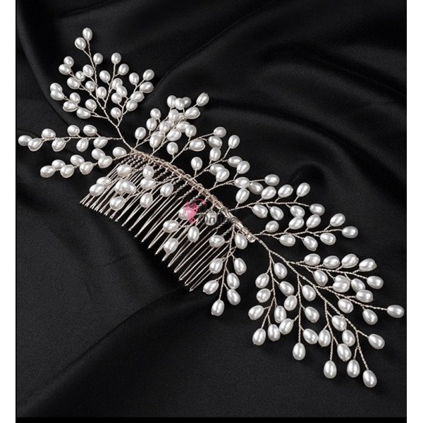 Accesoriu modern pentru decor par CA069 cu perle